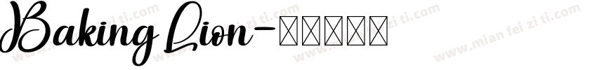 Baking Lion字体转换